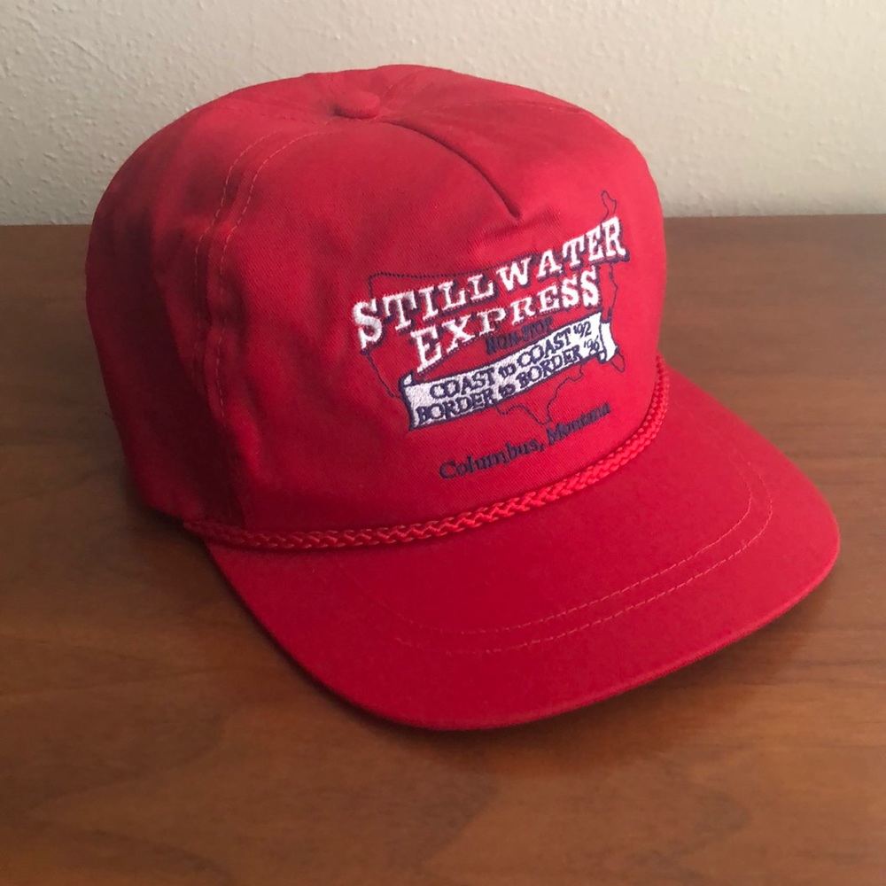 Vintage Red Classic Style Trucker Hat